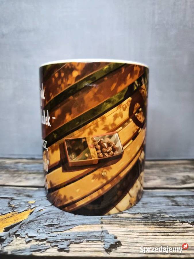 Kubek z cytatem z filmu Forrest Gump Życie jest Warszawa