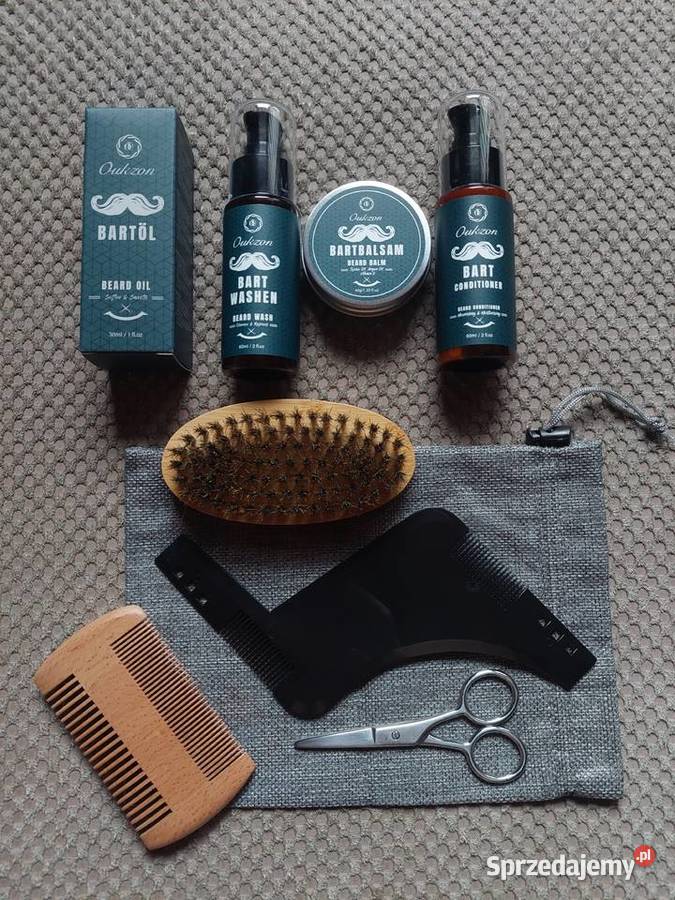 Oukzon nowy zestaw do pielęgnacji brody 9 elem Kraków sprzedam