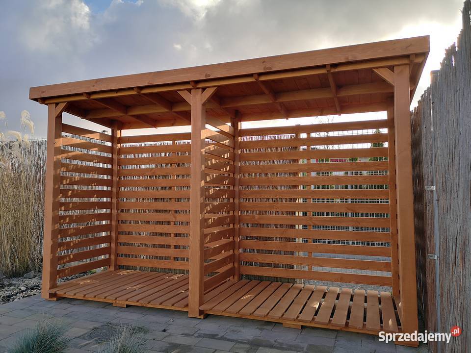 Drewutnia poszerzana 35 x 11m z dachem prostym Kalety
