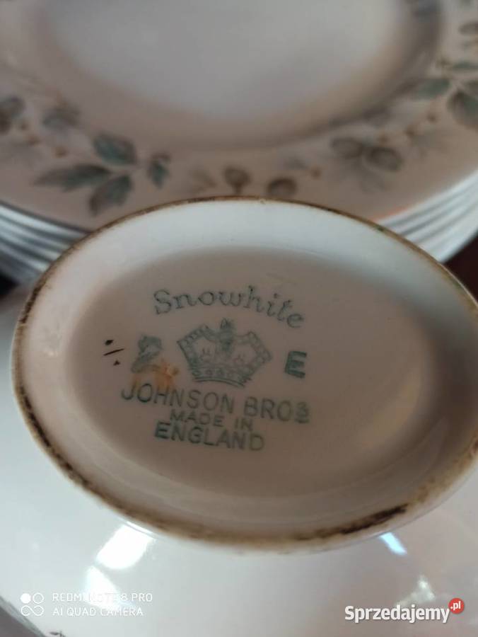 Serwis obiadowy SNOWITHE Johnson Bros Made in