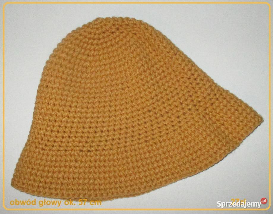 Kapelusz ażurowy hand made melanż szarościhand Łódź sprzedam