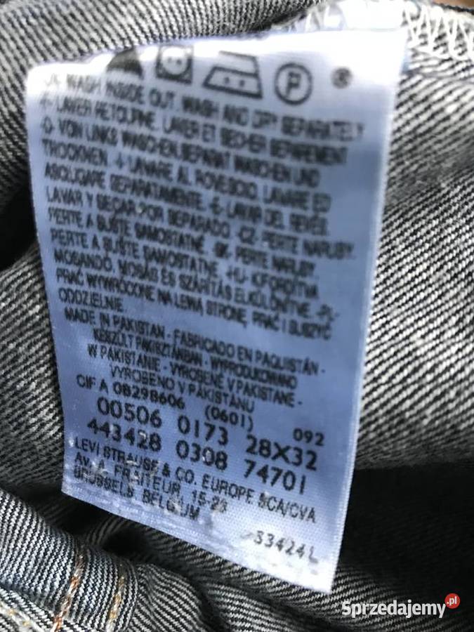 spodnie marki LEVI STRAUSS 28x32 506 Łódź sprzedam