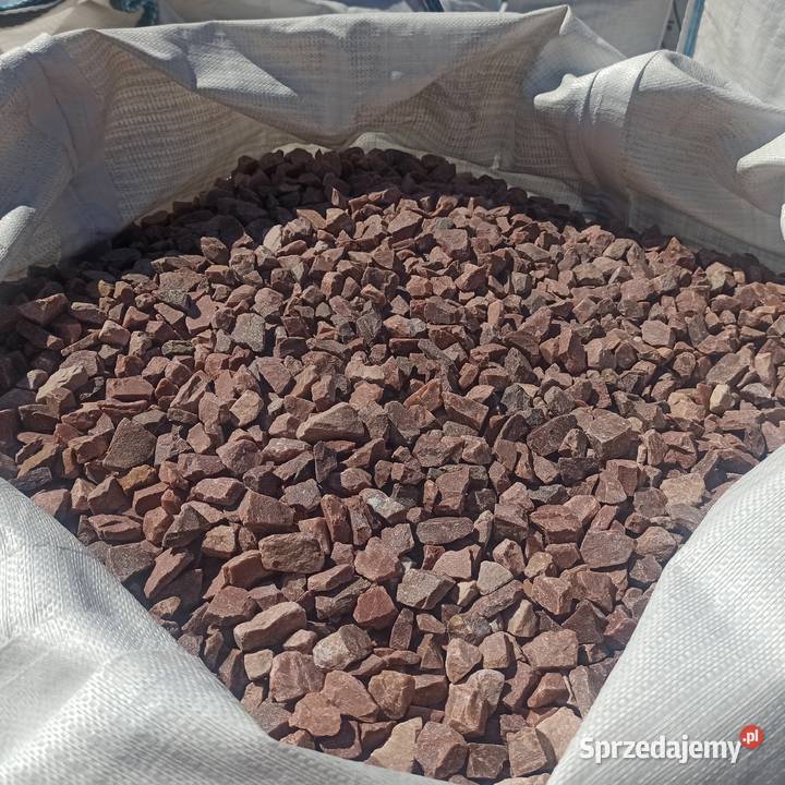 Grys Kwarcowy 1540 mam kamień czerwony Biała Żwir i kamienie Jaworzno sprzedam