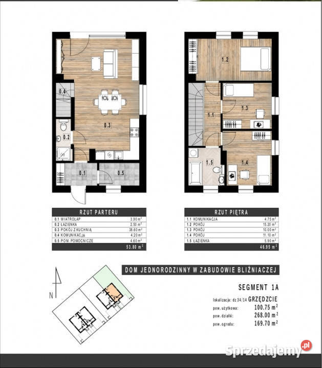 Dom w zabudowie bliźniaczej Super 269m2 Grzędzice