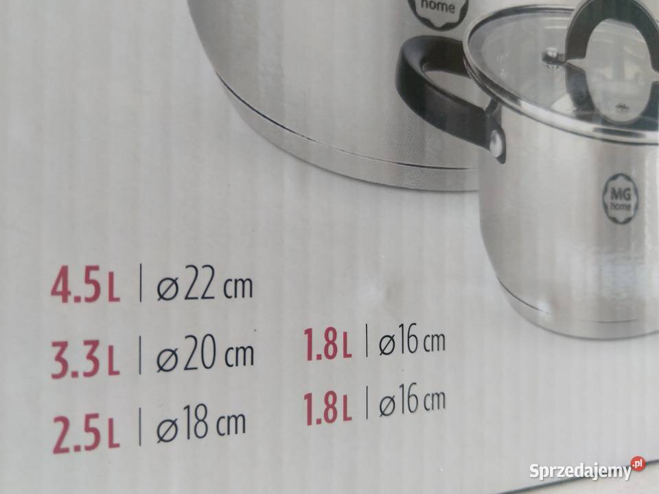 NAJTANIEJ Zestaw Garnków 9el Garnki Pokrywki Zabrze