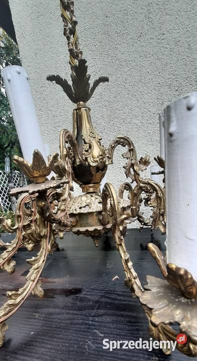Żyrandol mosiężny 12 ramienny Poznań