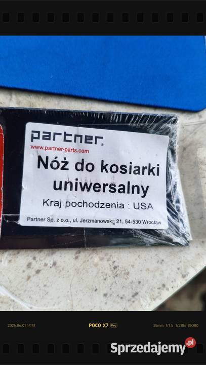 Nóż do kosiarki uniwersalny Made in USA podkarpackie Stalowa Wola