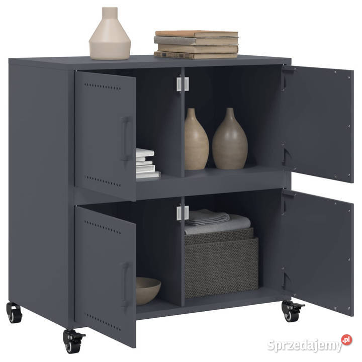Szafka antracytowa 68x39x72 stal WM846652 Pozostałe Warszawa