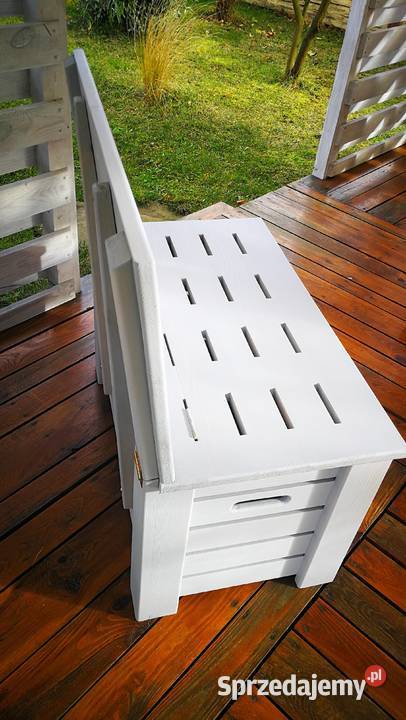 Skrzynia ze składanym oparciem ławka z oparciem Radków