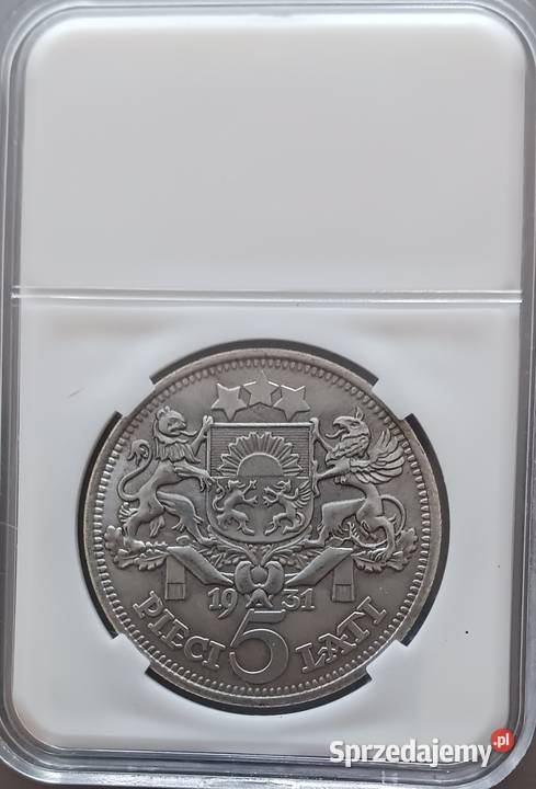 5 Łatów Łotwa 1931 r Slab Kopia Konin