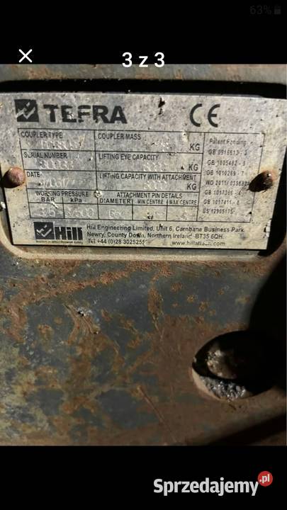 Szybkozłącze hydrauliczne koparka teatru pc138us Rok produkcji 2017 Przemyśl sprzedam