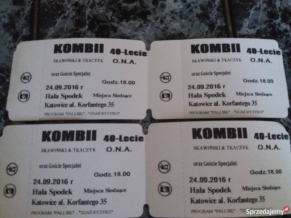 Bilety na koncert KOMBI I ONA Katowice 24092016 śląskie sprzedam