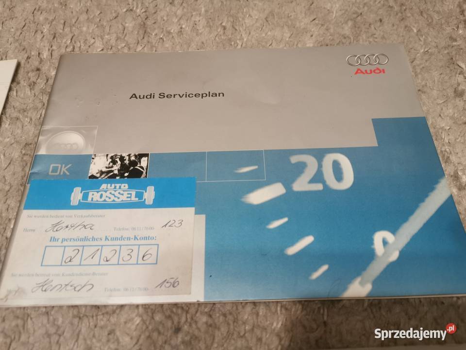 Książka serwisowa INSTRUKCJA OBSŁUGI kpl Audi a3 Pionki sprzedam