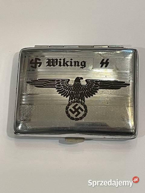 Niemiecki pojemnik na tytońpapierośnica lata Kraków