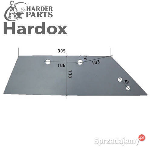 Lemiesz 300hektarów HARDOX JuniorP części do Suwałki