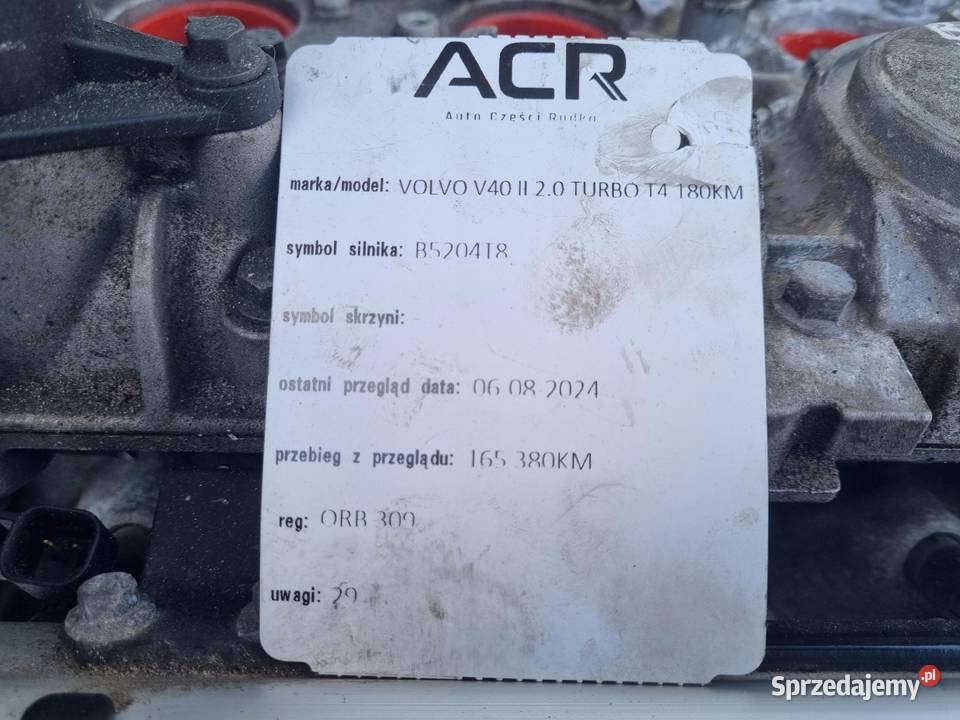 SILNIK KOMPLET Volvo V40 II 20 T TURBO B5204T8 Silniki kompletne
