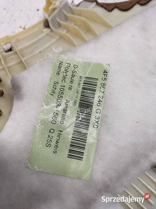 OSŁONA SŁUPKA C D LEWA PRAWA BRĄZ KPL AMARETTO