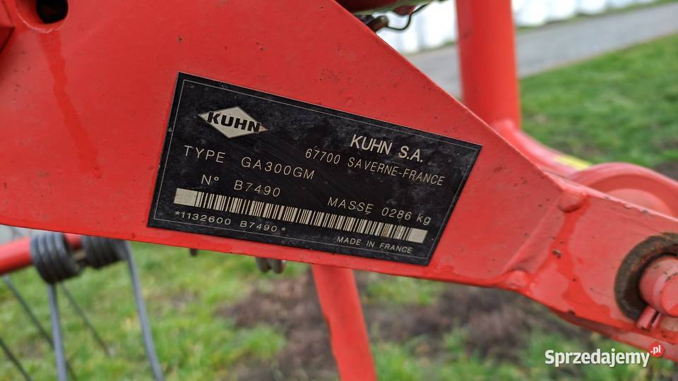 Zgrabiarka karuzelową KUHN GA300 3m nieuszkodzony Mokobody