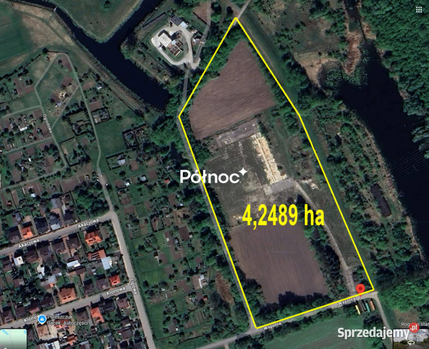 Działka przemysłowa Terespol n Bugiem asfalt Sprzedaż