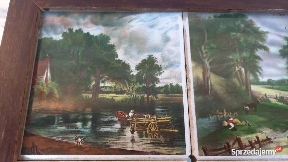 Stolik drewniany z płytkami ceramicznymi Gawroniec