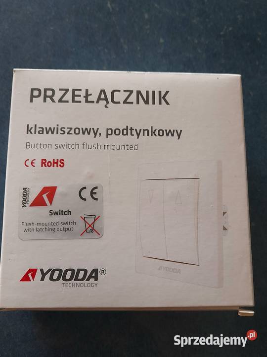 Przełącznik klawiszowy podtynkowy Yooda do rolet Słupsk sprzedam