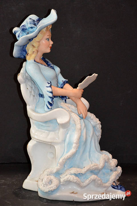 Roceram porcelana figurka Amalia 2 kolory 28 Antyki, Sztuka, Kolekcje