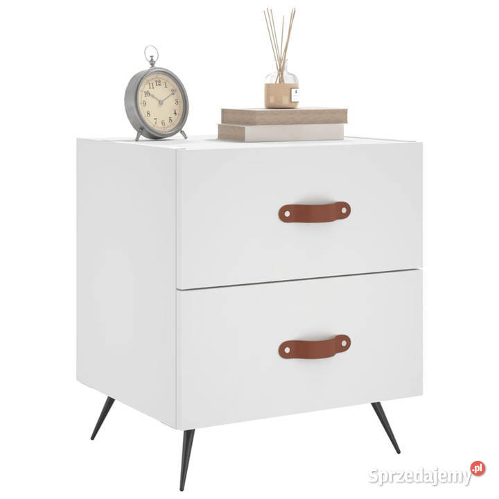 Szafki nocne 2 białe 40x35x475 WM827245 Warszawa