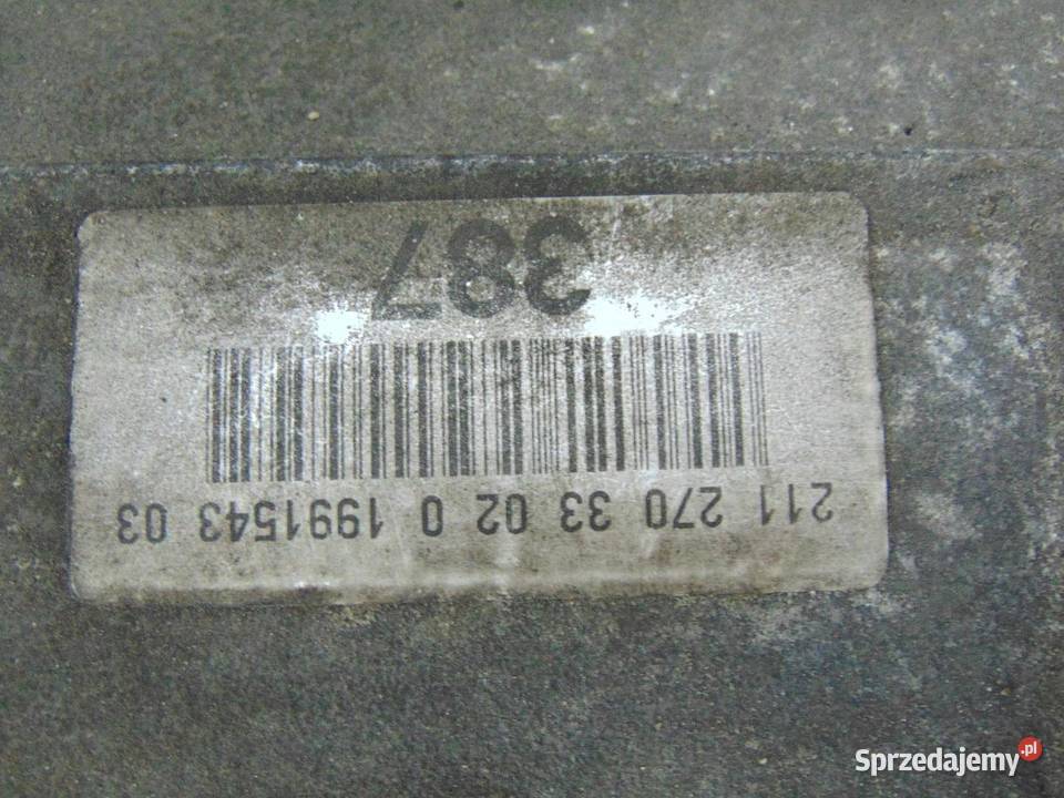 SKRZYNIA BIEGÓW AUTOMAT W219 30 CDI 2112703302 osobowe