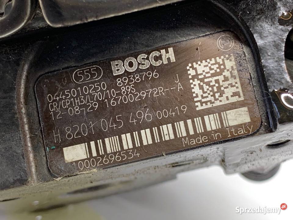 POMPA WTRYSKOWA RENAULT SCENIC III 8201045496 16 Pompy wtryskowe