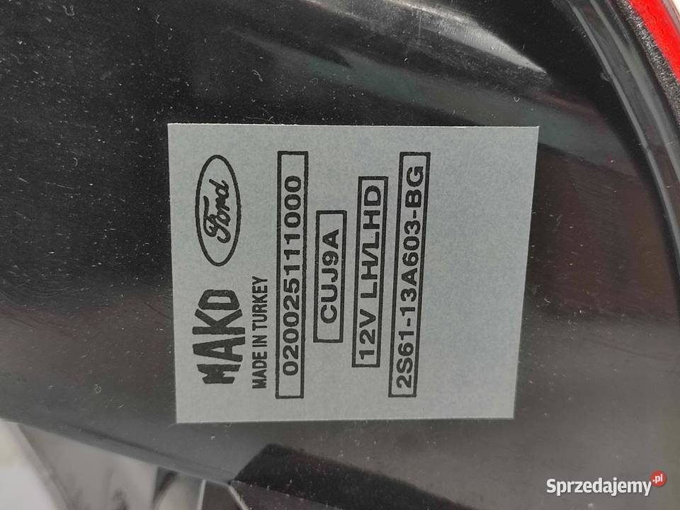 LAMPA LEWY TYŁ FORD FIESTA 2010 1324578