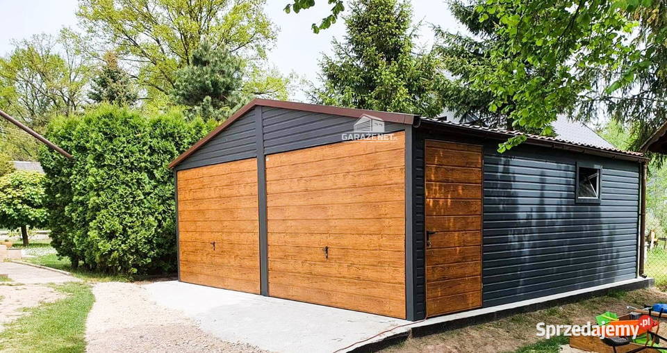 GARAŻ BLASZANY 6m x 55m DWUSPAD 2X BRAMA UCHYLNA Rzeszów