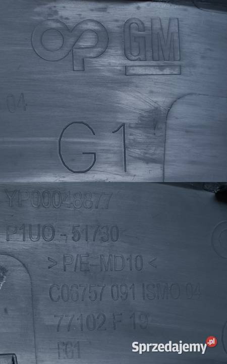 OPEL GRANDLAND X LISTWA NAKŁADKA ZDERZAKA LEWY osobowe