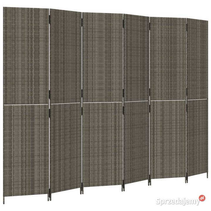 Parawan 6panelowy szary polirattan365370 mazowieckie