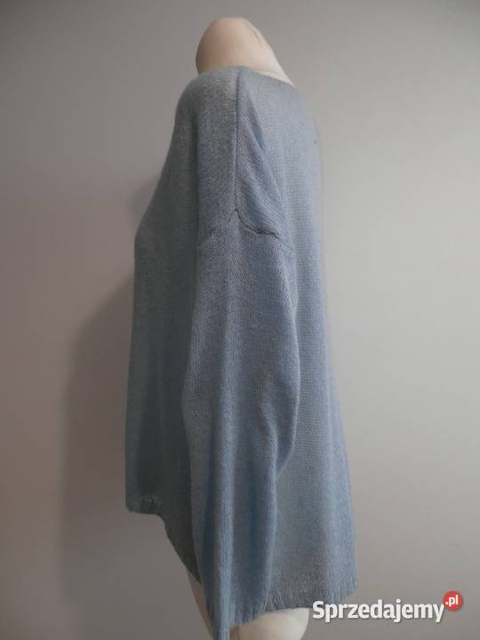 Sweter Moherowy Wełniany Baby Blue Niebieski Swetry i golfy podlaskie Łomża