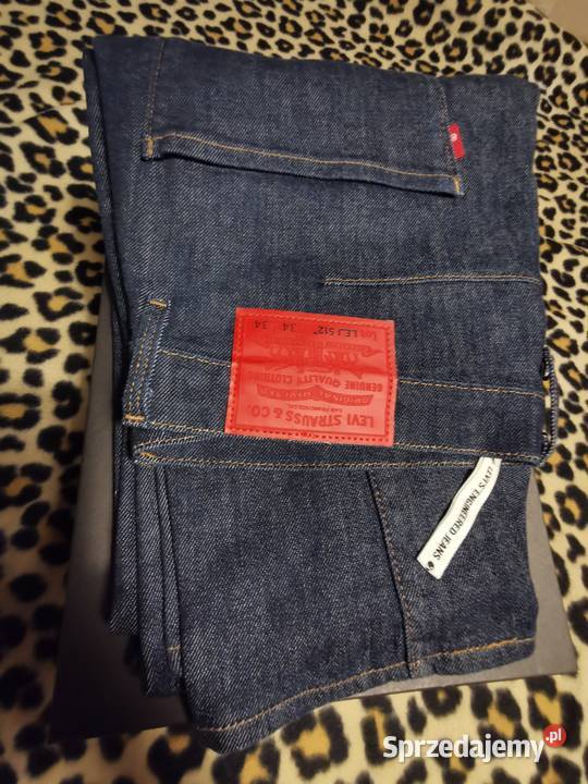 Levis 512 Slim Fit Taper W34 L34 Jeansy Super Rozmiar XL Łask