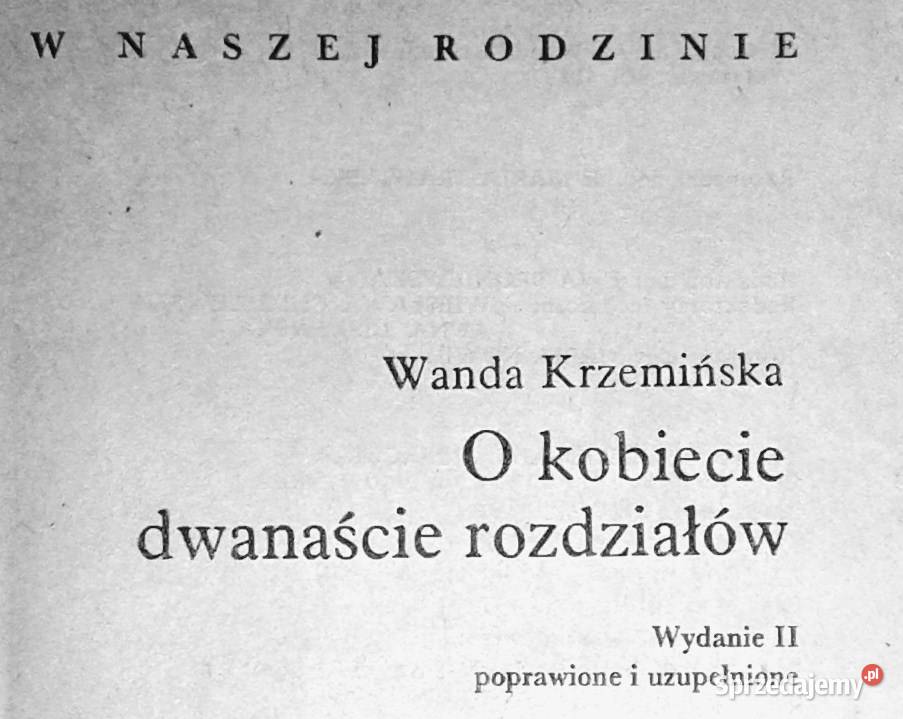O kobiecie dwanaście rozdziałów Wanda Krzemińska Chełm