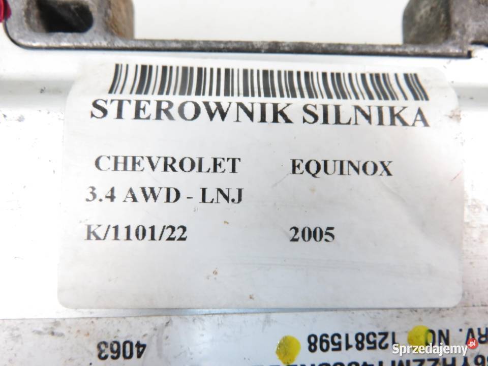 STEROWNIK CHEVROLET EQUINOX 34 12591856 12581598
