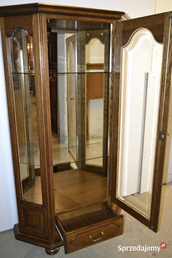 witryna stylowa lustro dąb Będzin