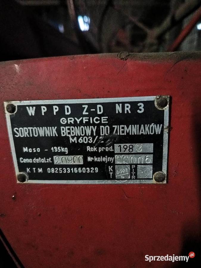 Sortownik Kopaczka do ziemniaków Dzierżążno