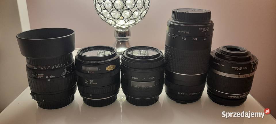 Aparat CANON EOS20D obiektywy ZESTAW małopolskie Szczurowa