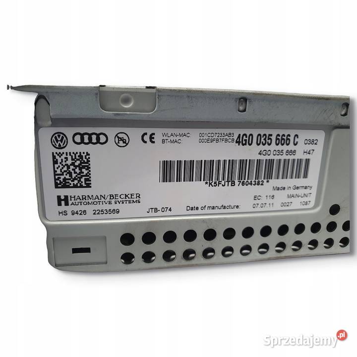 RADIO CD MMI CZYTNIK NAWIGACJI GPS Audi A6 C7 Chełm