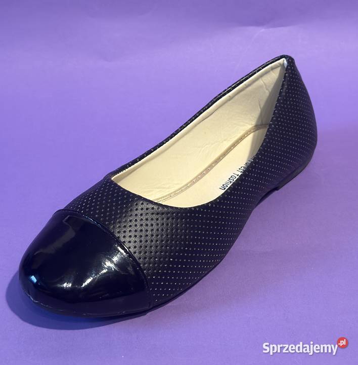 Czarne baleriny połysk rozmiar 36 BAL9 23.5cm Żyrardów