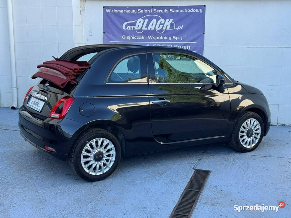 Fiat 500 Pisemna Gwarancja 12 miesięcy I 2007 czarny Konin sprzedam