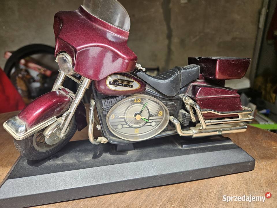 Figurka motocykla z zegarem na baterie wielkopolskie Poznań sprzedam