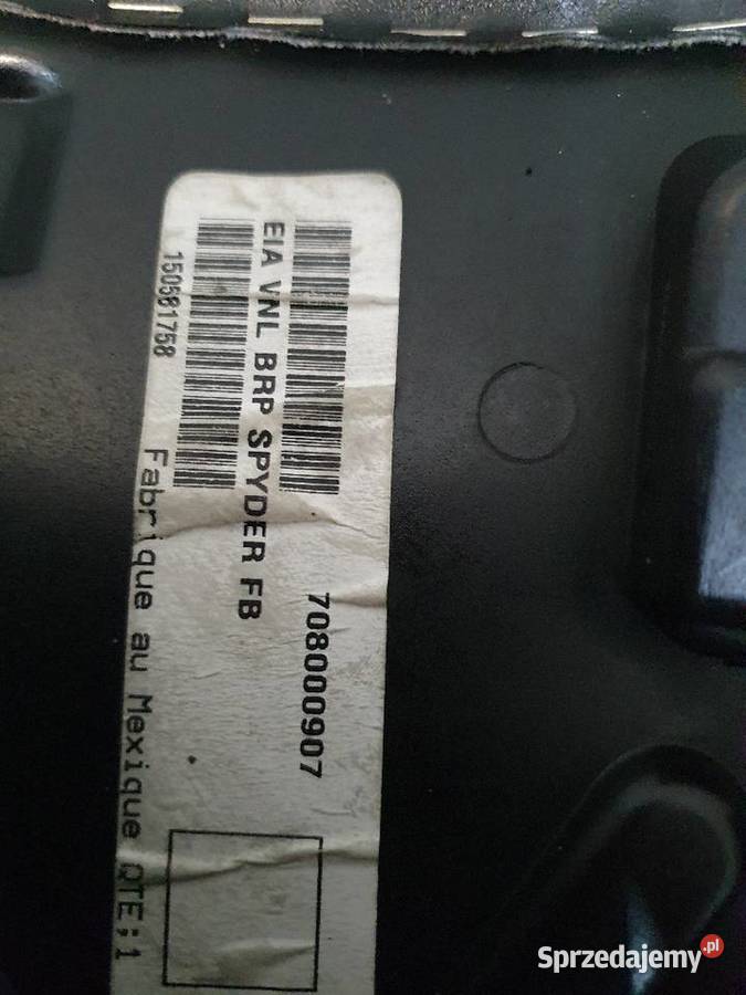 Canam Spyder rt 1000 oparcie pasażera fotel Grońsko