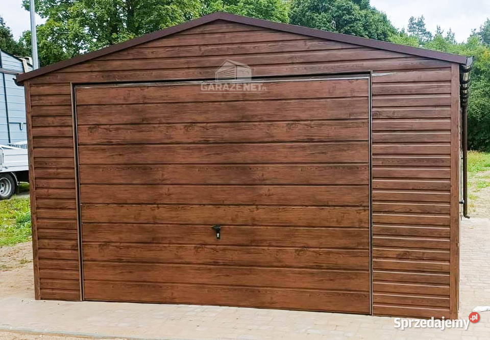 GARAŻ BLASZANY 4M X 6M DREWNOPODOBNY BRAMA Łapanów sprzedam
