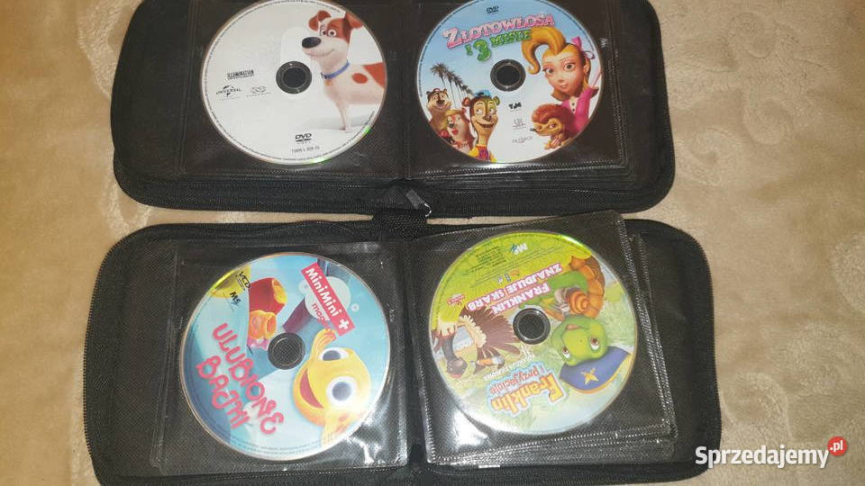 60 sztuk płyt DVD dzieci oryginalne dwa etui Warszawa