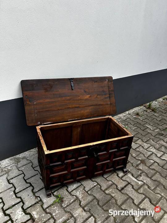 Okazja Stylowa drewniana skrzynia śląskie