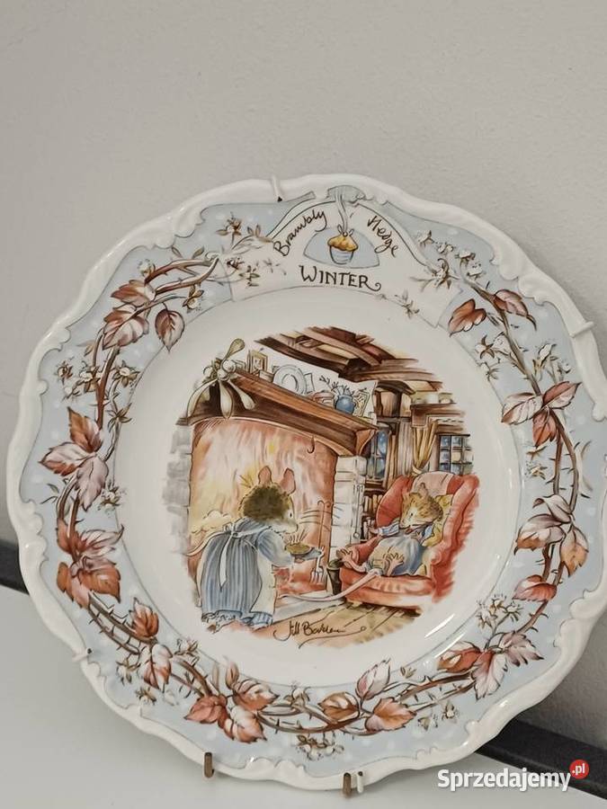 vintage talerze dekoracyjne Porcelana i szkło