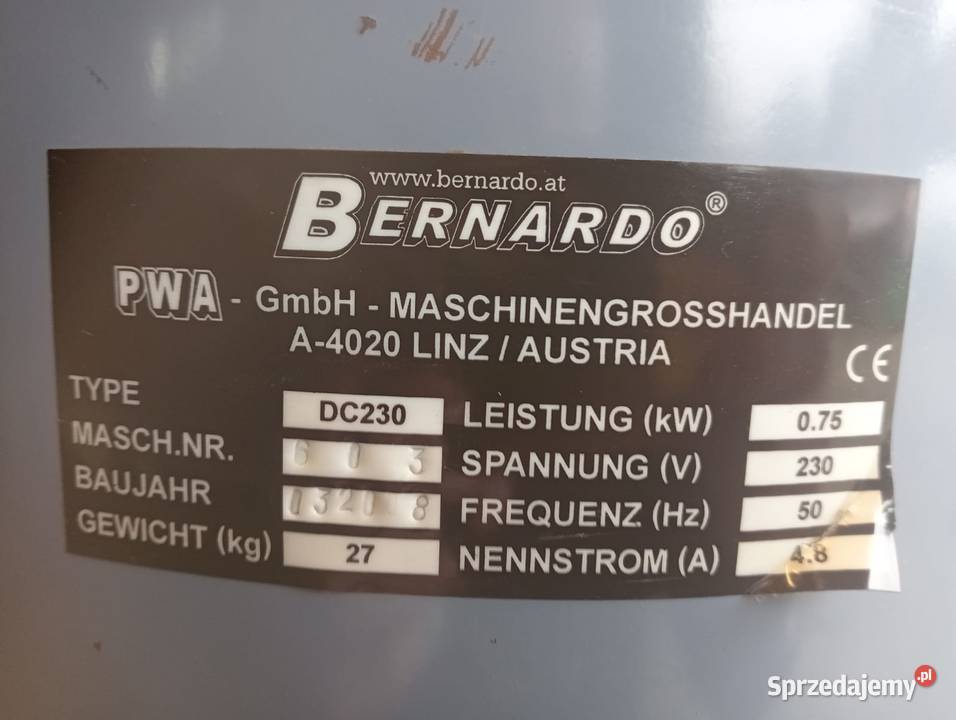 Odciąg do trocin jedno workowy DC 230 E 400 V pomorskie Wejherowo sprzedam